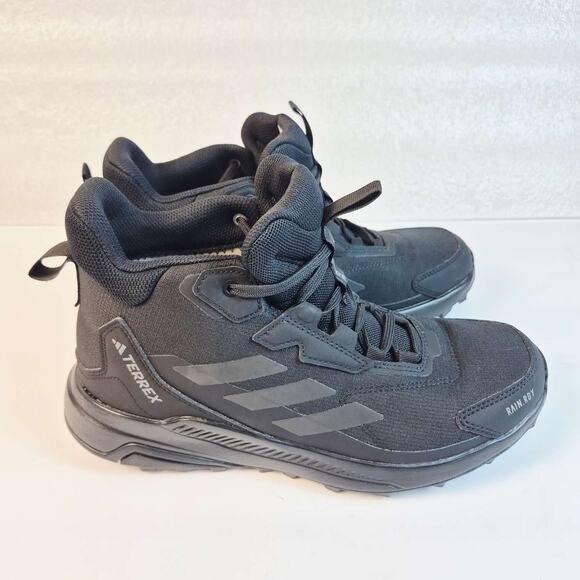Adidas Terrex Rain.RDY Mid Hiking Boots Women’s Size 7 Black Waterproof Trail - Picture 1 of 10